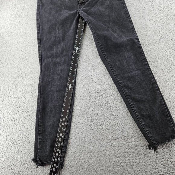 KanCan Jeans Womens 29 High Rise Skinny Button Fly Frayed Hem Denim - Picture 11 of 16